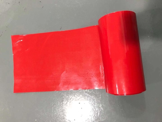 Film Rilis HDPE Warna Merah HDPE Silicone Dilapisi Rilis Liner Untuk Kaset Busa
