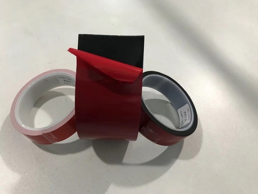 Film Rilis HDPE Warna Merah HDPE Silicone Dilapisi Rilis Liner Untuk Kaset Busa