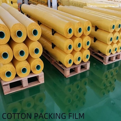 Film Pembungkus Kapas 0,075 - 0,08mm Adhesi Stabil Dengan Ketahanan Kimia Rendah