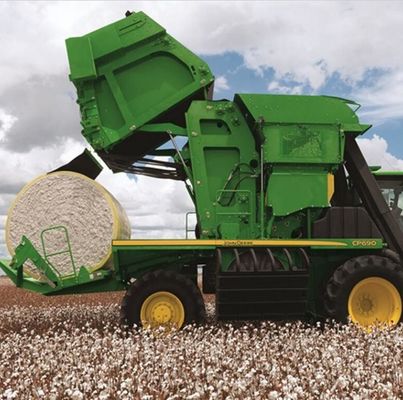 Film bungkus balok kemasan kapas kuning untuk pemetik kapas CP690 CP770 Harvester