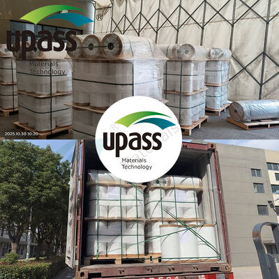 150 Mikron Kelembaban Proof Heat Sealed VMPET Laminated Film untuk aplikasi penghalang industri