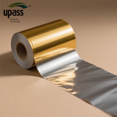 Bestseller High Quality Food Grade BOPP Roll Films Red & Silver Aluminum-Metalized BOPP Laminating Films Soft & Waterproof
