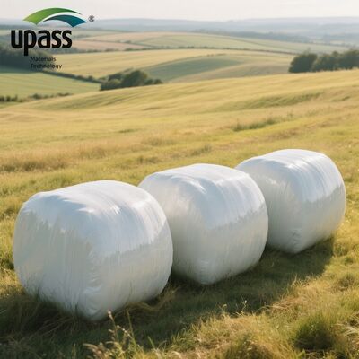 750mm 5-lapisan LLDPE Blow Molding Silage Wrap Film Roll dengan Layanan Pemotongan untuk Pertanian Plastik Bale Wrapping