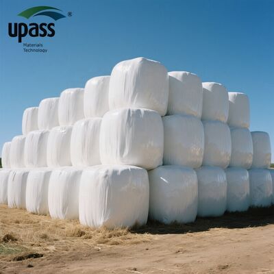 750mm 5-lapisan LLDPE Blow Molding Silage Wrap Film Roll dengan Layanan Pemotongan untuk Pertanian Plastik Bale Wrapping