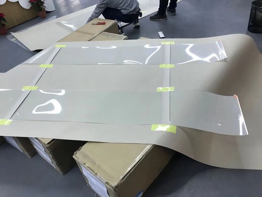 Kaca Aplikasi Self Adhesive PDLC Smart Film Warna Putih