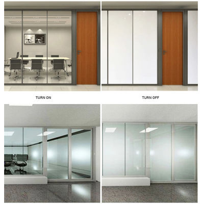 Kaca Aplikasi Self Adhesive PDLC Smart Film Warna Putih